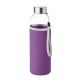 Bouteille en verre 500 ml personnalisée + pochette