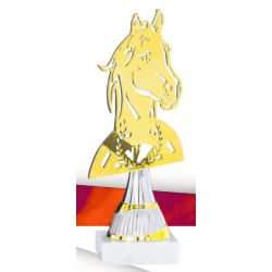Trophée doré Equitation