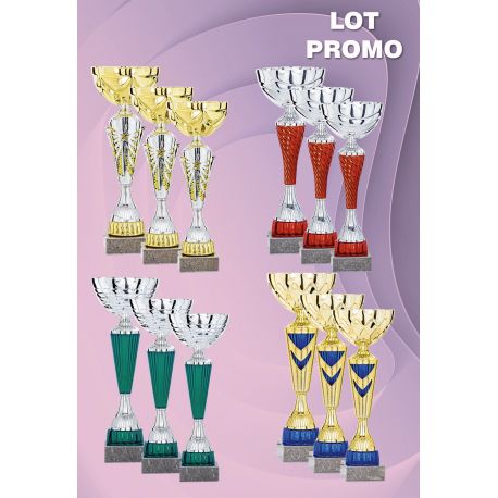 Lot de 12 coupes Moy. 30 cm