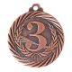 Médaille 1,2,3 - Couleur Or, Argent et Bronze - 32MM