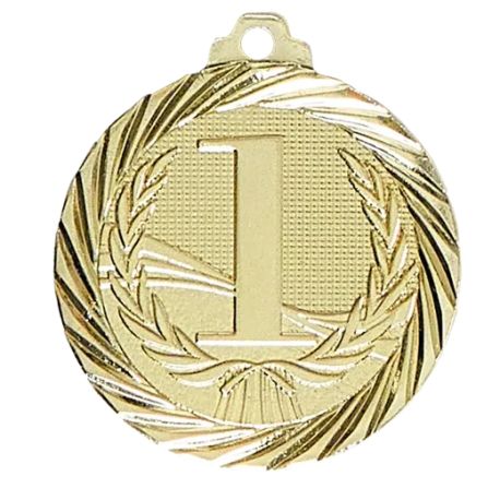 Médaille 1,2,3 - Couleur Or, Argent et Bronze - 32MM