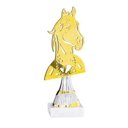 Trophée doré Equitation